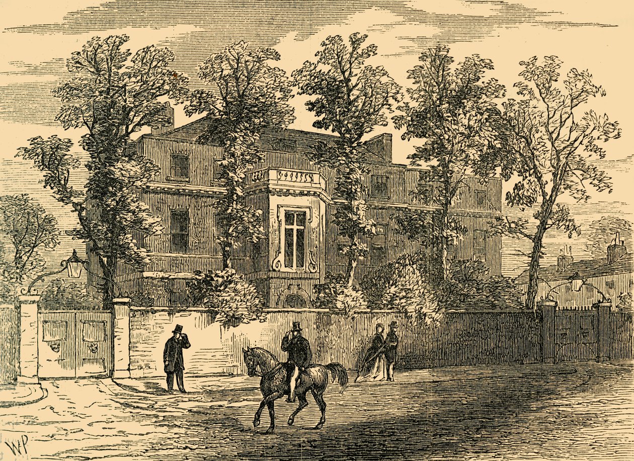Old Gore House, i 1830, c1876. af Unbekannt
