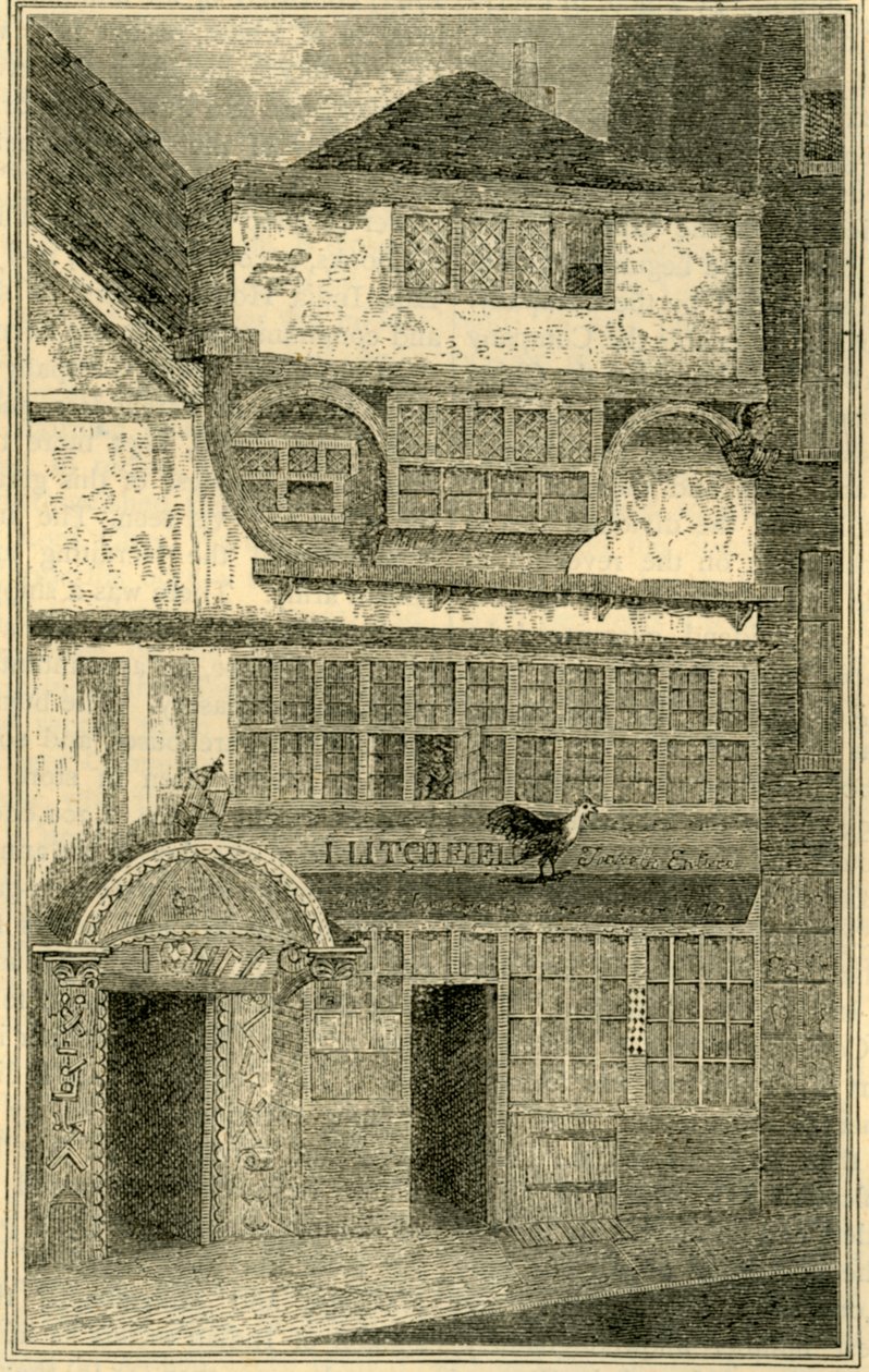 Old House Tidligere i Leadenhall Street, c1872. af Unbekannt