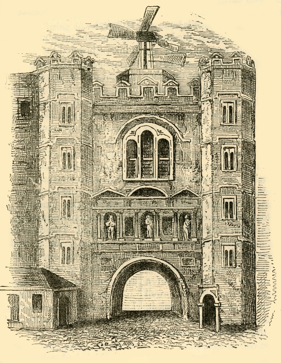 Old Newgate, c1760, c1872. af Unbekannt