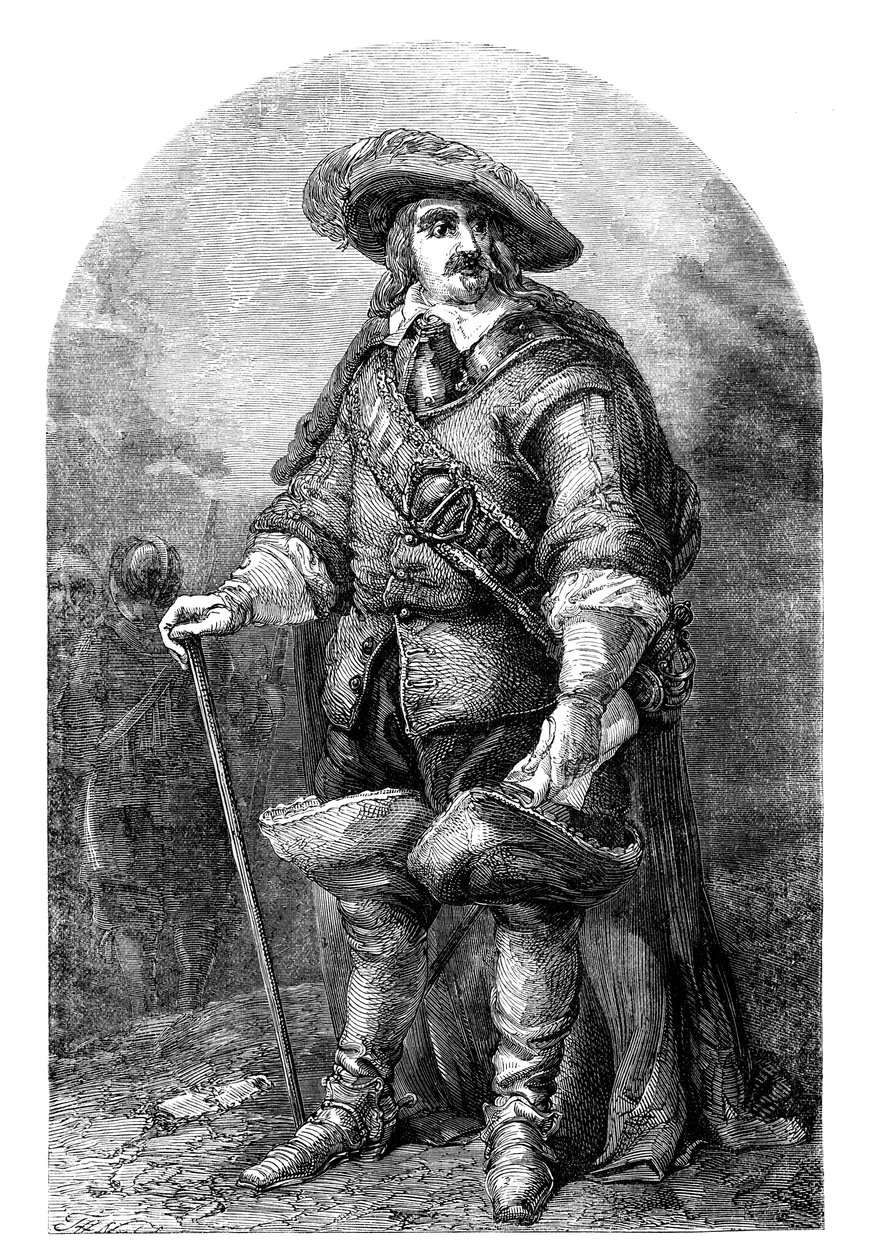 Oliver Cromwell 1599-1658, c1700-tallet c1902 af Unbekannt