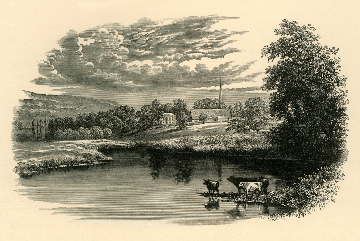 På Avon, c1890. af Unbekannt