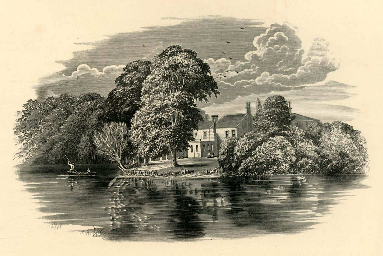 På Lea, c1890. af Unbekannt