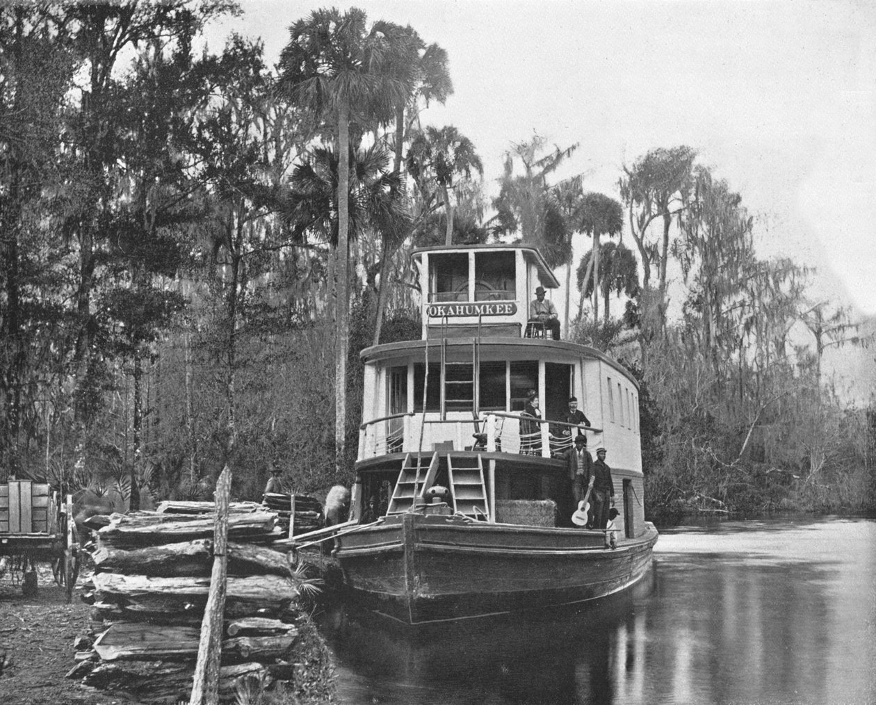 Ved Ocklawaha-floden, Florida, USA, c1900. af Unbekannt