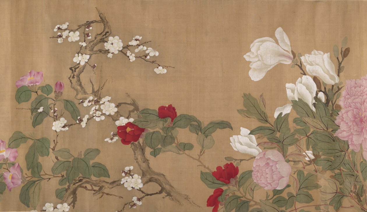 Et hundrede blomster, 1700-tallet. af Unbekannt