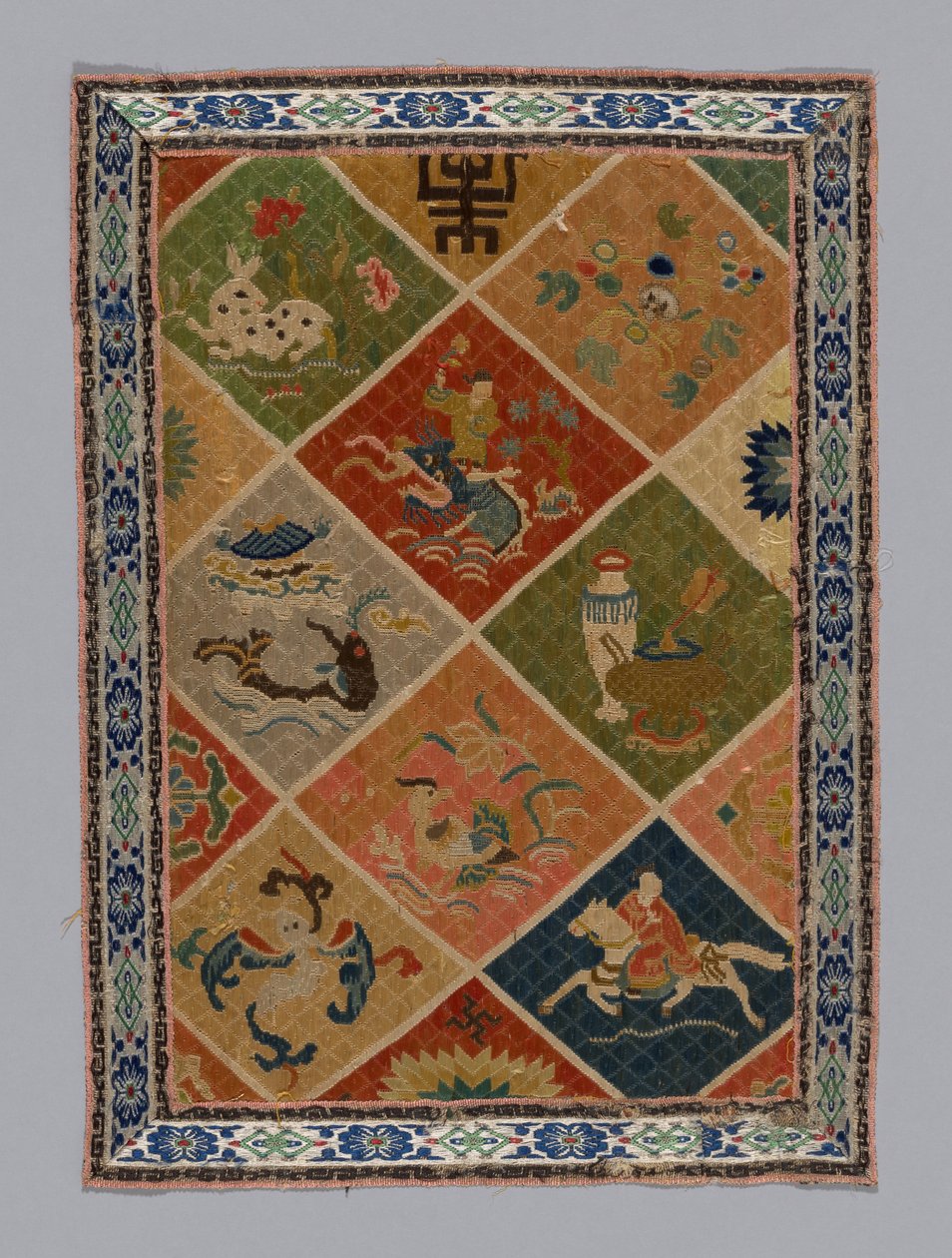 Panelkjolestof, Kina, Qing-dynastiet 1644-1911, 18751900. af Unbekannt