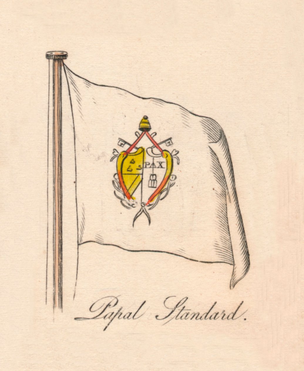 Pavelig Standard, 1838 af Unbekannt