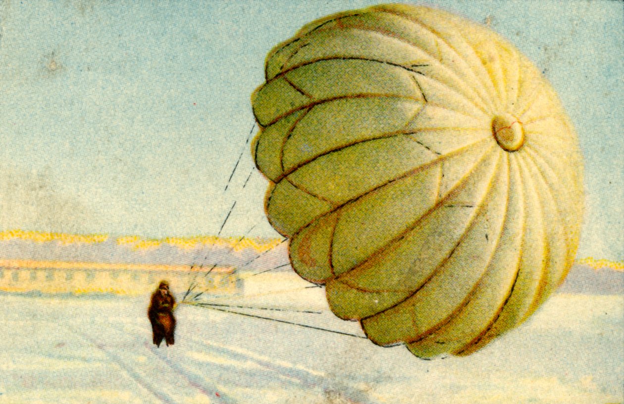 Faldskærmslanding, 1932. af Unbekannt