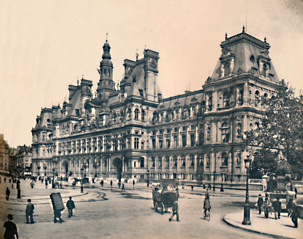 Paris. - Rådhus. -LL, c1910. af Unbekannt