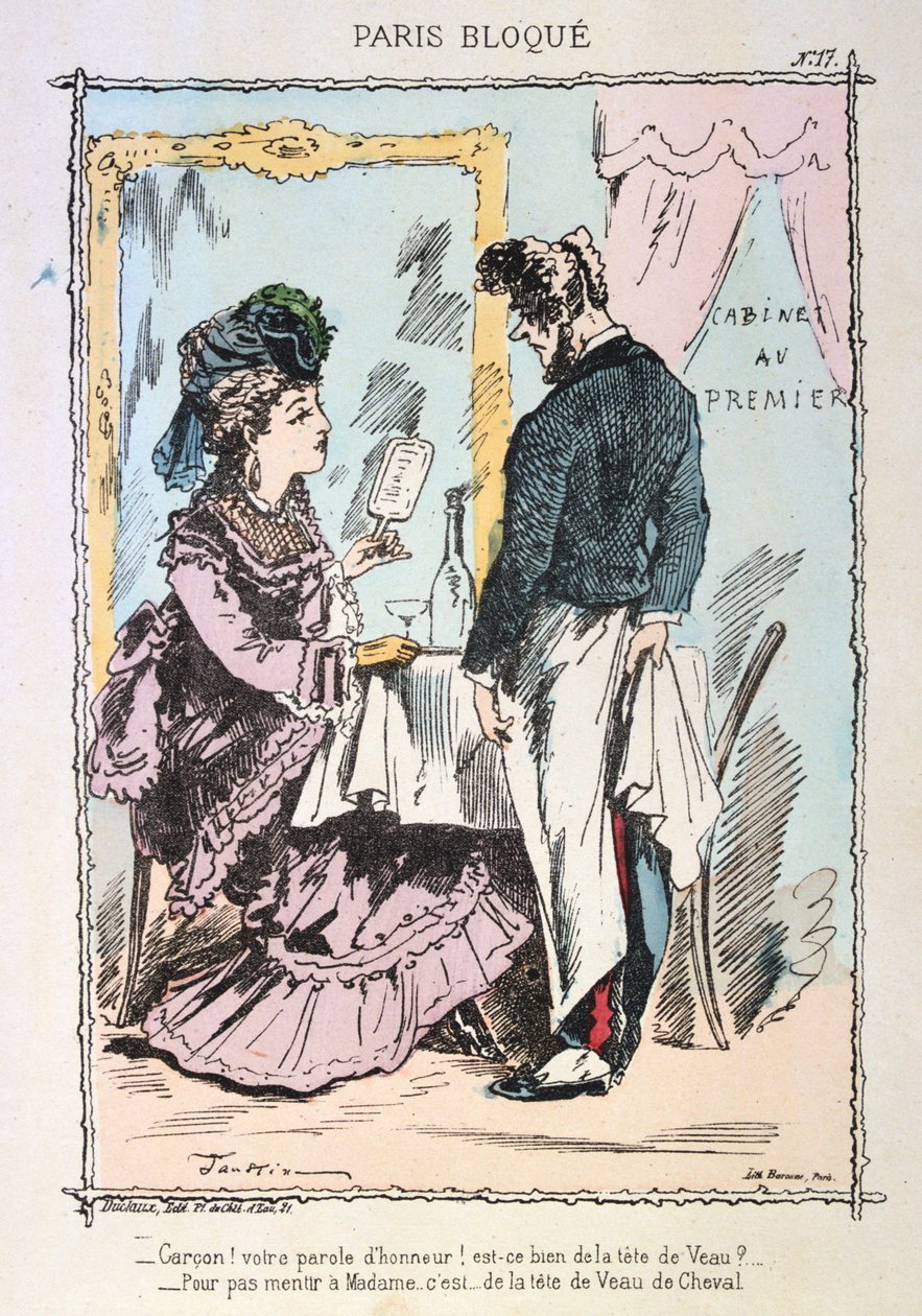 Paris belejrede, 1870-1871. af Unbekannt