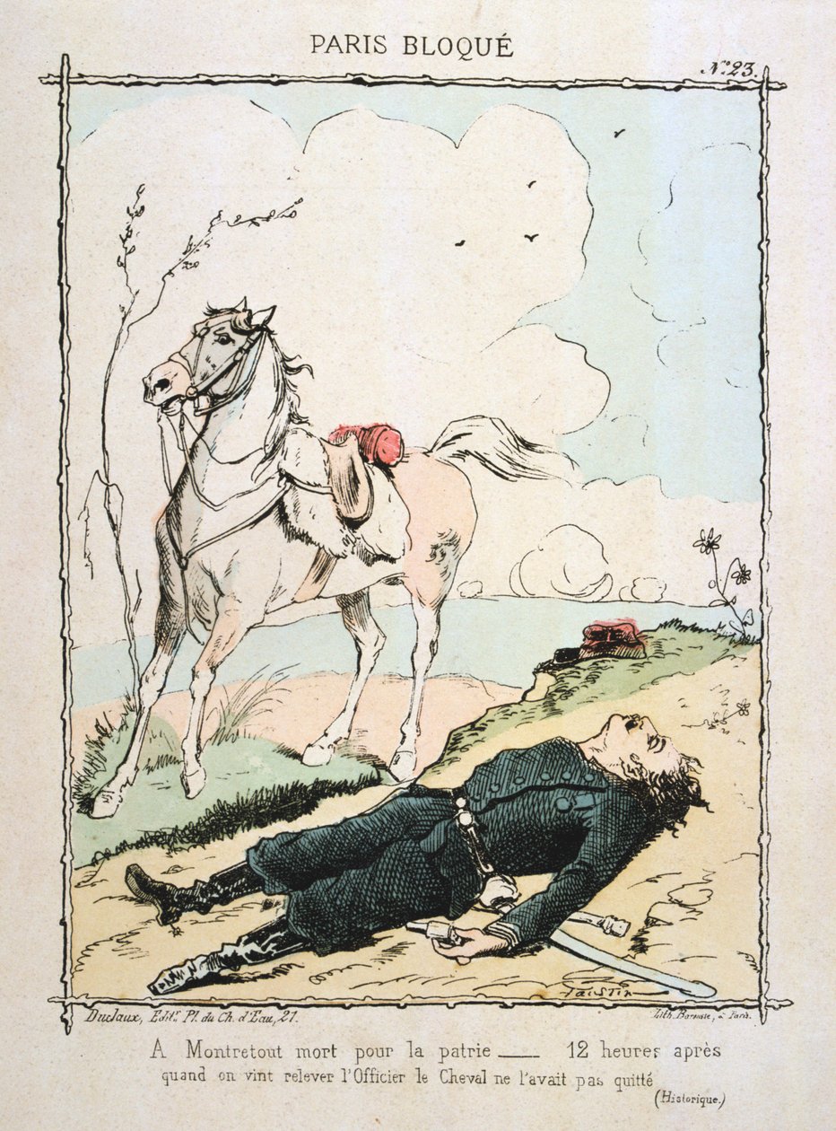 Paris belejrede, 1870-1871. af Unbekannt