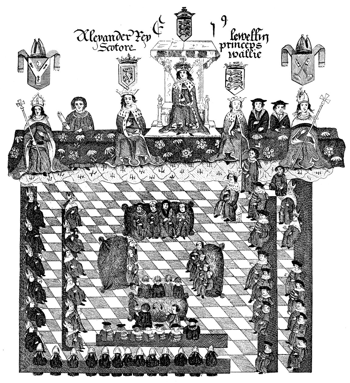 Parlament af Edward I, 13. århundrede, c1905 af Unbekannt