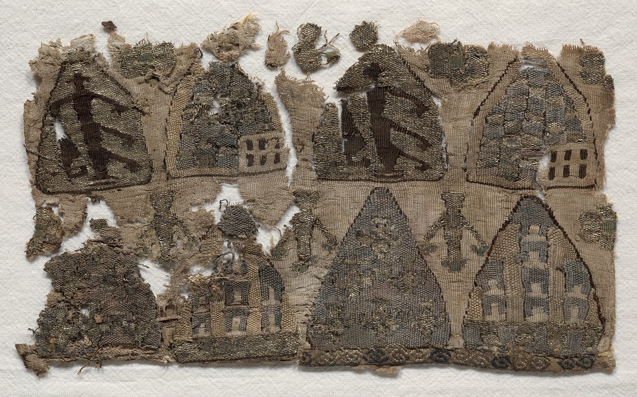 Del af en relikviepose, 1250-1299. af Unbekannt