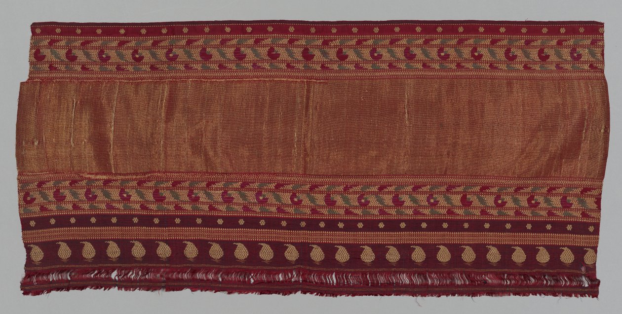 Del af en Sari, 1800-tallet. af Unbekannt