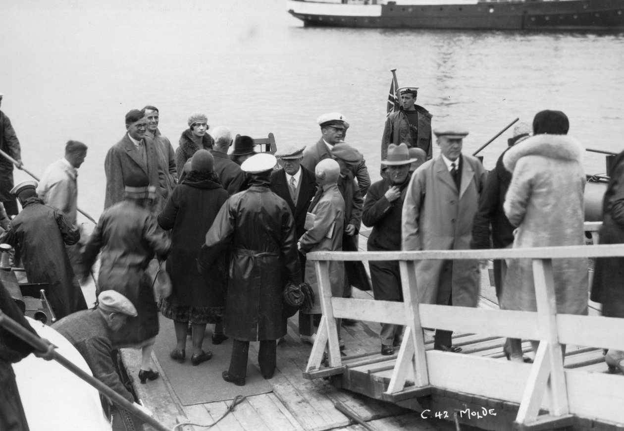 Passagerskib lagde til i Molde, Norge, 1929 af Unbekannt