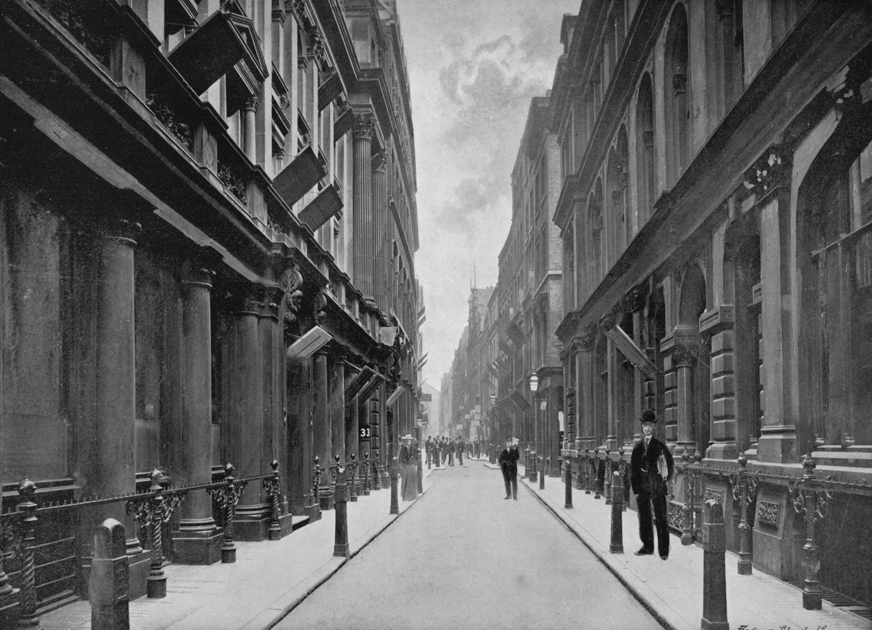 Paternoster Row, City of London, 1911 af Unbekannt