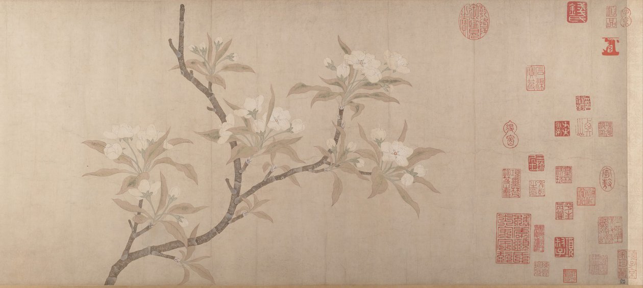 Pæreblomster, ca. 1280. af Unbekannt