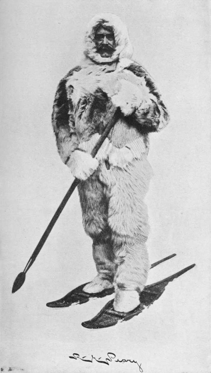 Peary i arktisk tøj, 1910, 1928 af Unbekannt