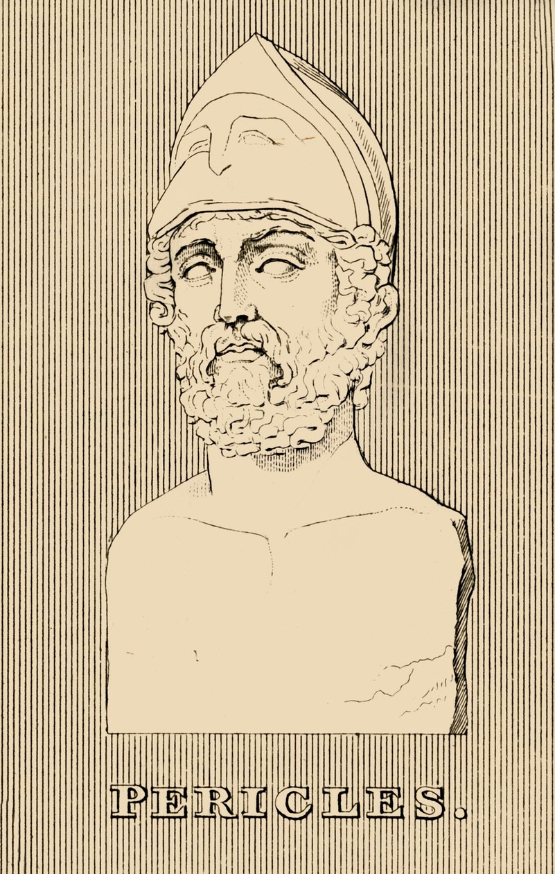 Perikles, ca 495-429 f.Kr., 1830. af Unbekannt