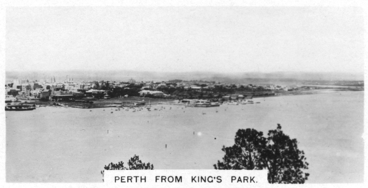 Perth fra Kings Park, Western Australia, 1928 af Unbekannt