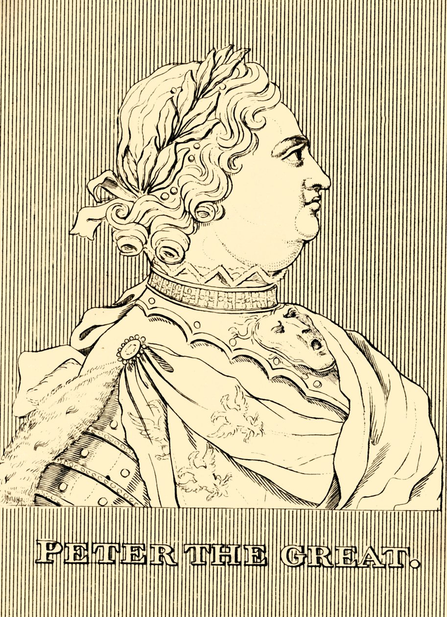 Peter den Store, 1672-1725, 1830. af Unbekannt