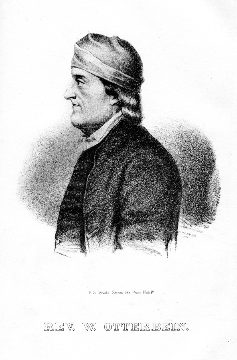 Philip William Otterbein, tysk-amerikansk præst, 1854 af Unbekannt