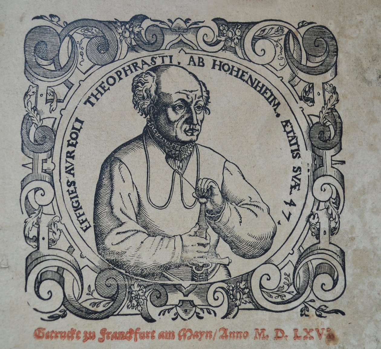 Philippus Theophrastus Aureolus Bombastus von Hohenheim Paracelsus, 1566. af Unbekannt