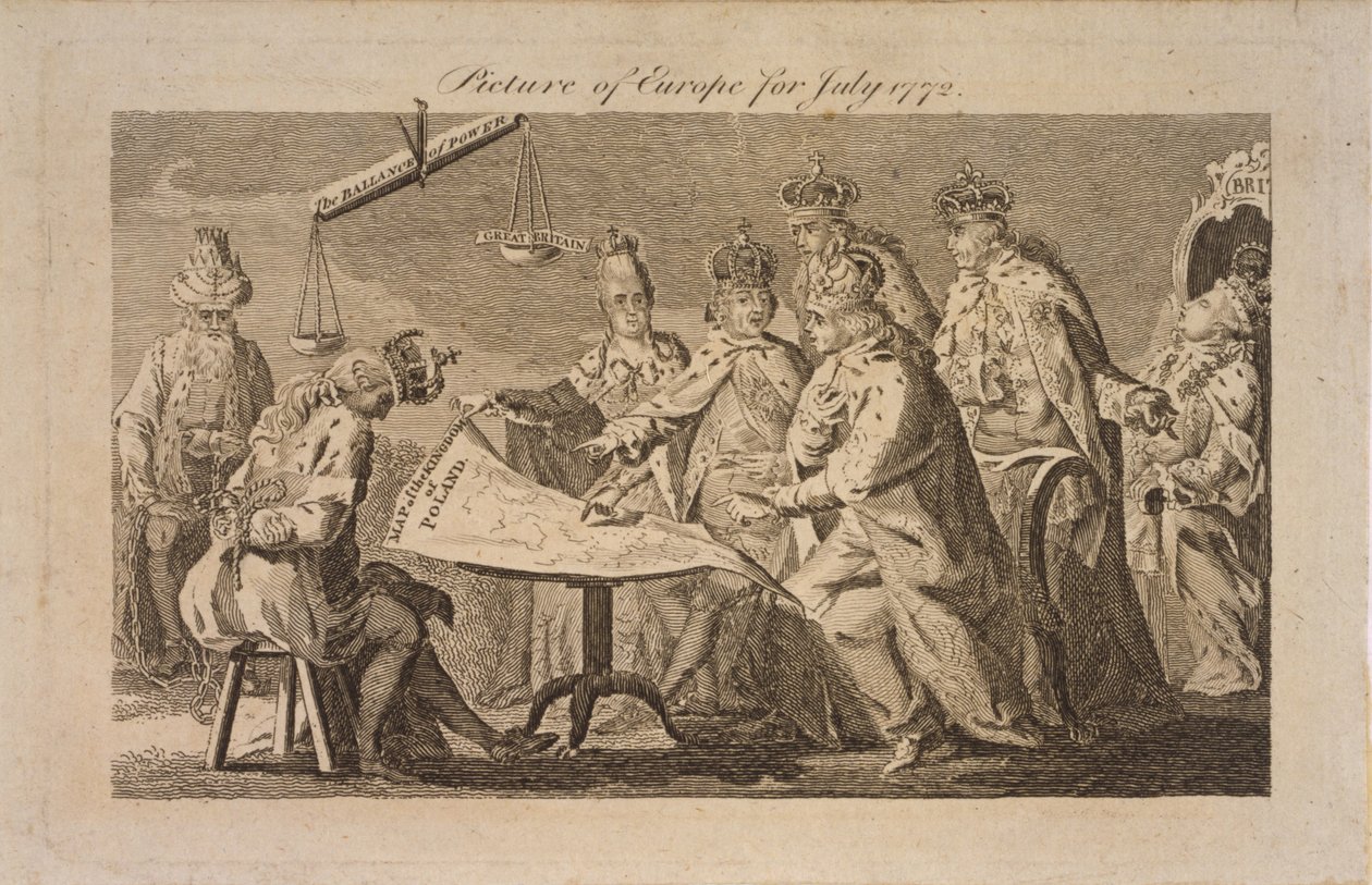 Billede af Europa for juli 1772, 1772 af Unbekannt