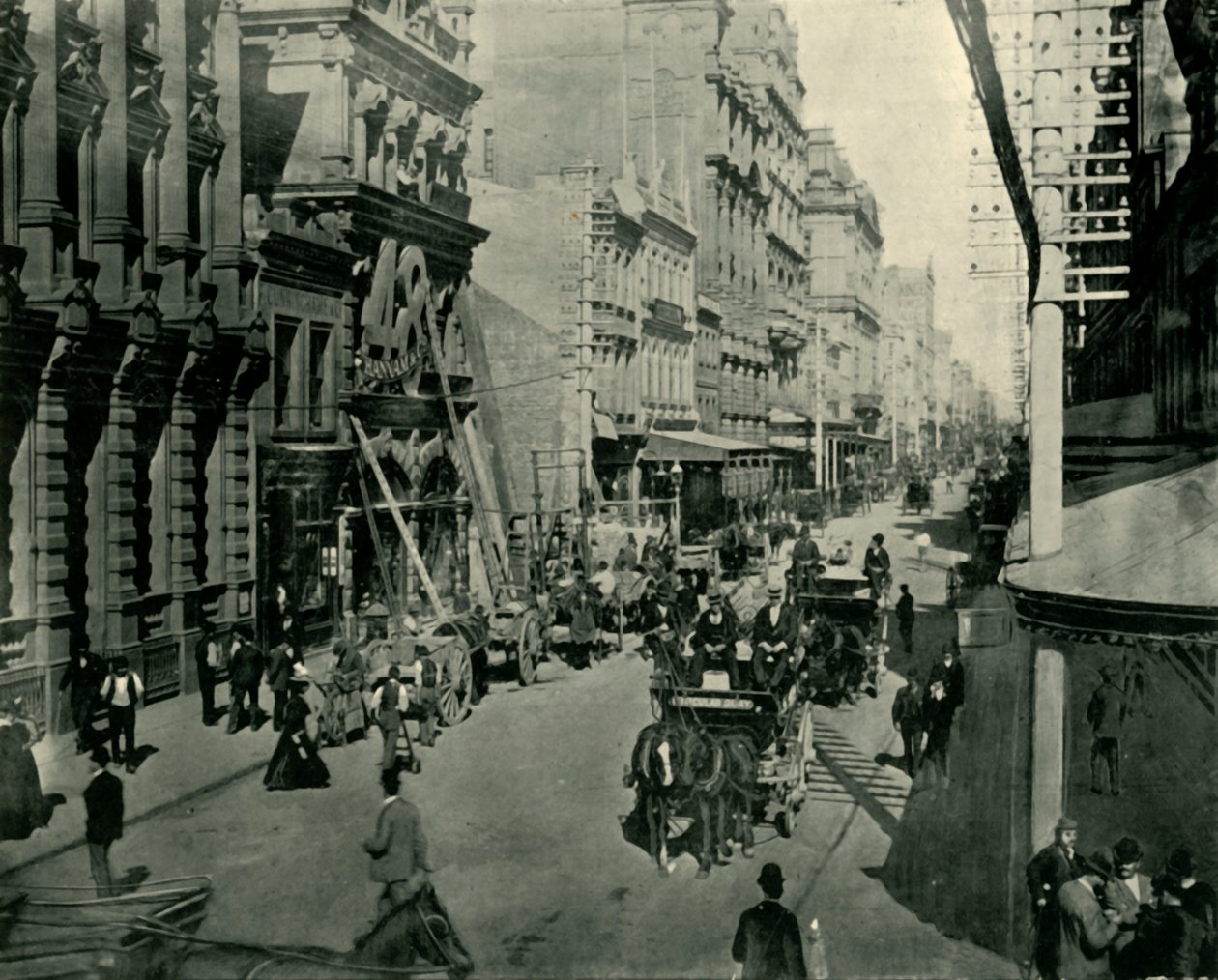 Pitt Street, Sydney, 1901. af Unbekannt