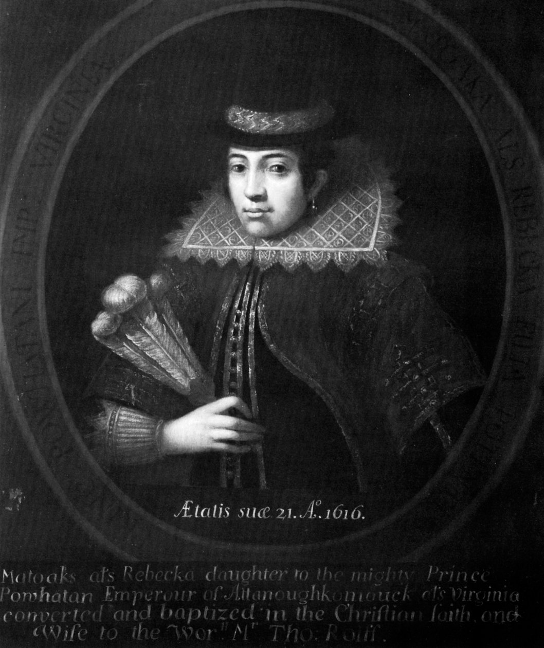 Pocahontas, 1616 af Unbekannt