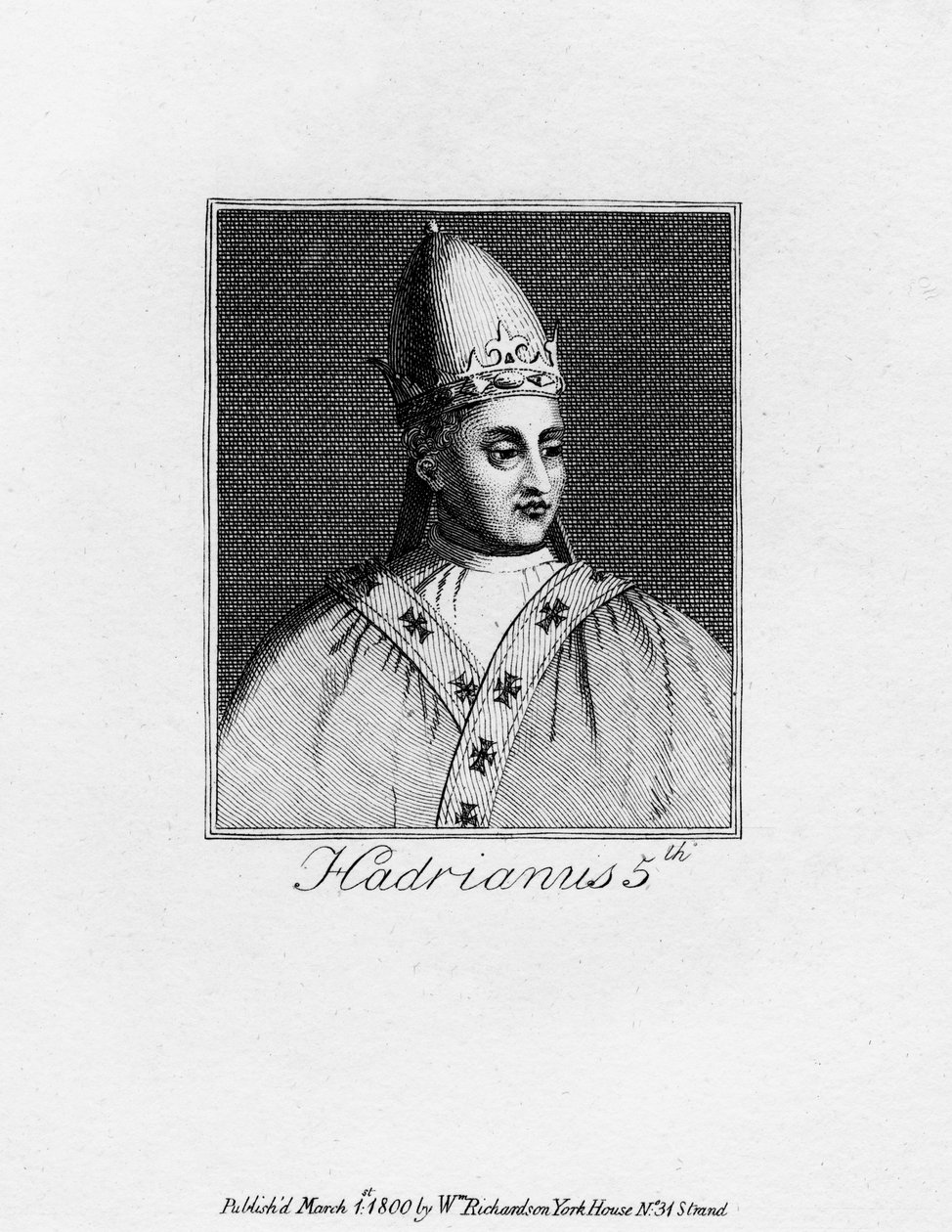 Pave Adrian V, 1800 af Unbekannt