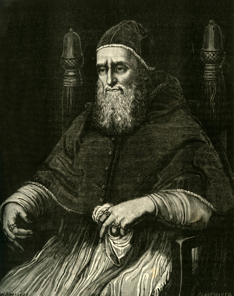 Pave Julius II, omkring 1500-tallet, 1890. af Unbekannt