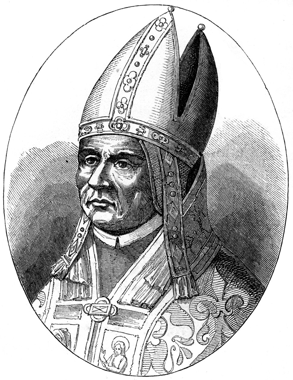 Pave Sylvester I d335, 1849 af Unbekannt