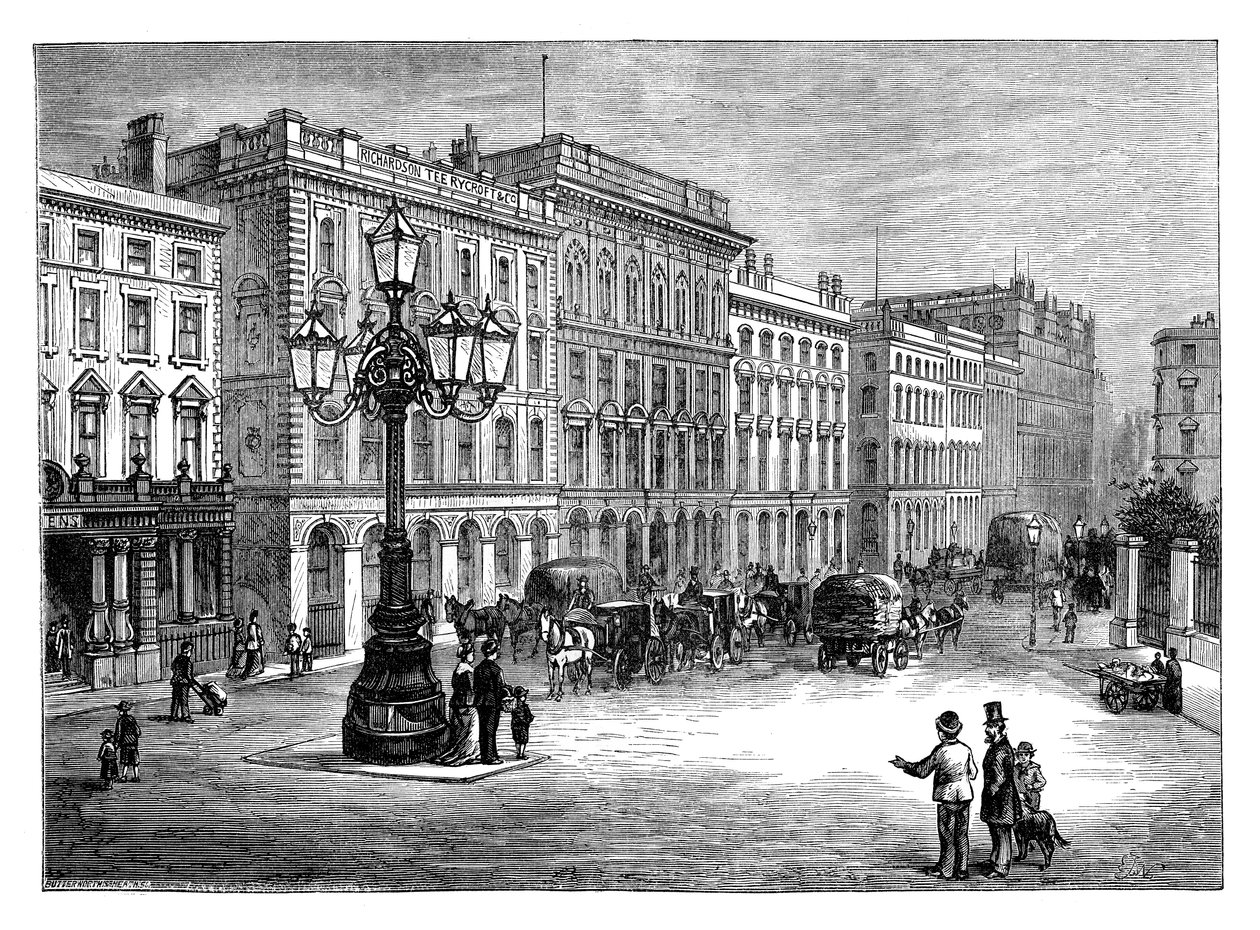Portland Street, Manchester, slutningen af det 19. århundrede af Unbekannt