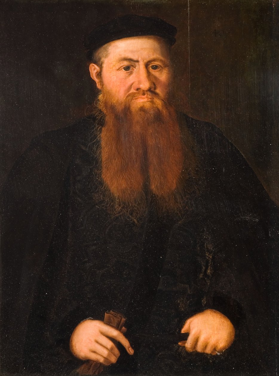 Portræt af en gammel mand, 1500-1600. af Unbekannt