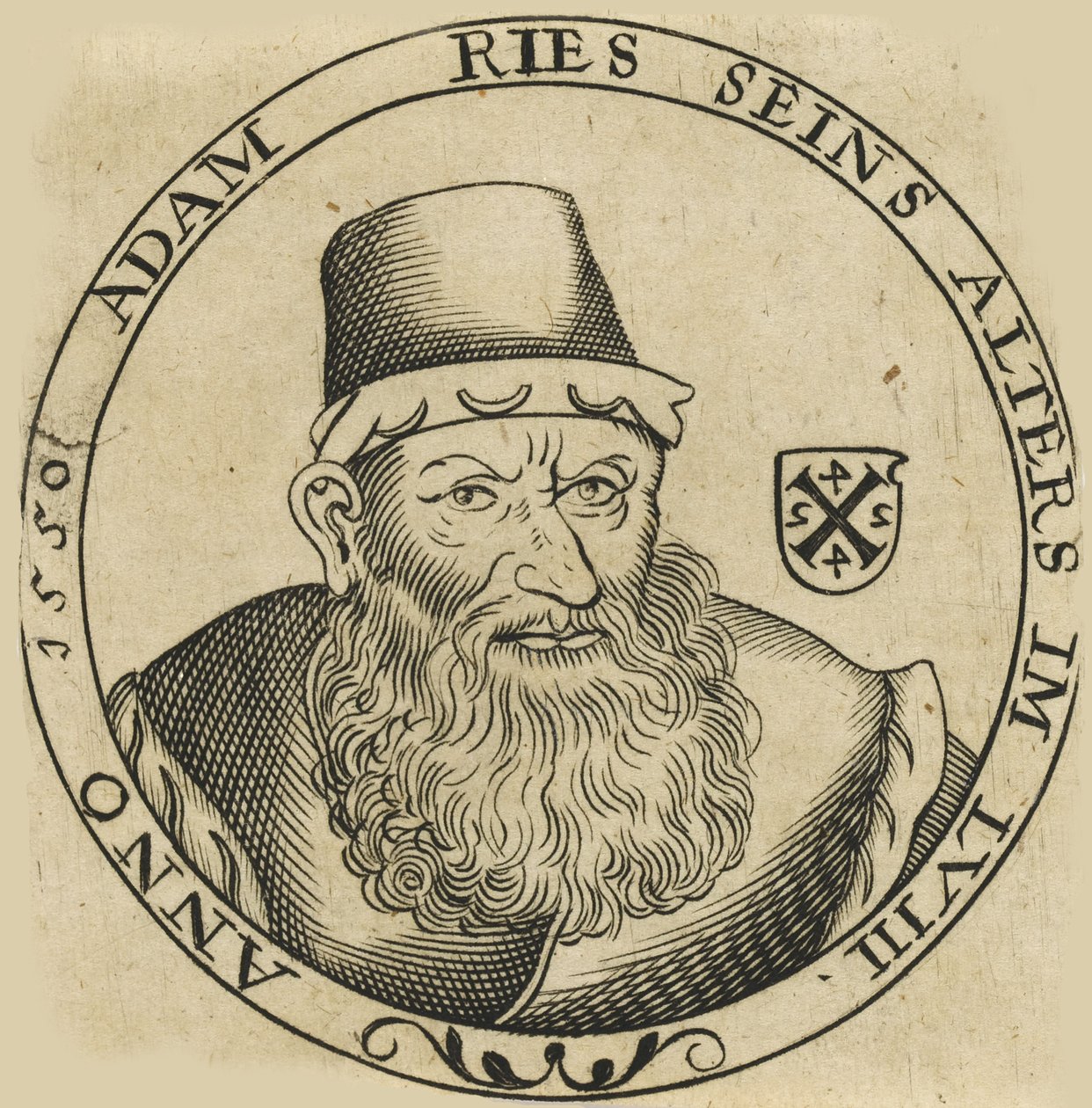 Portræt af Adam Ries 149293-1559, ca. 1600. af Unbekannt