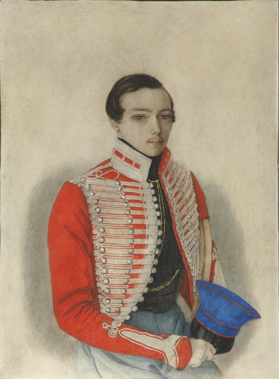 Portræt af Alexander Ivanovich Bezobrazov, 1839 af Unbekannt