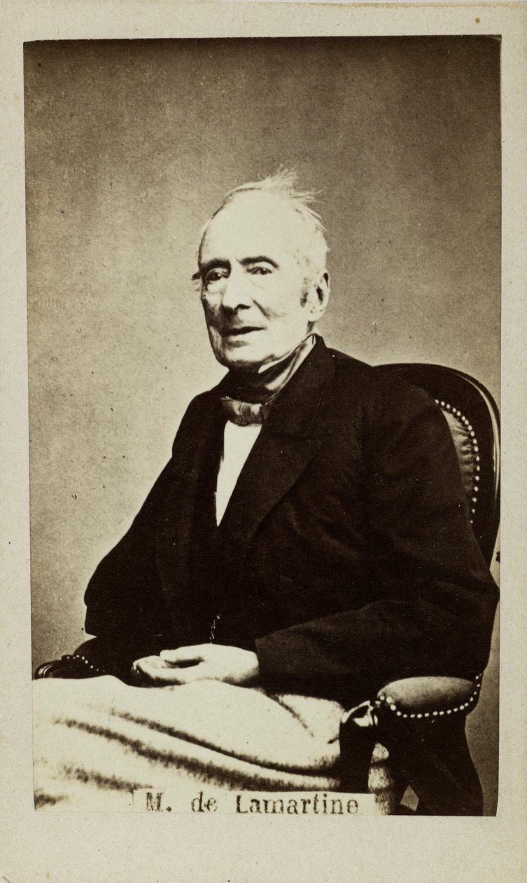 Portræt af Alphonse de Lamartine 1790-1869, 1860