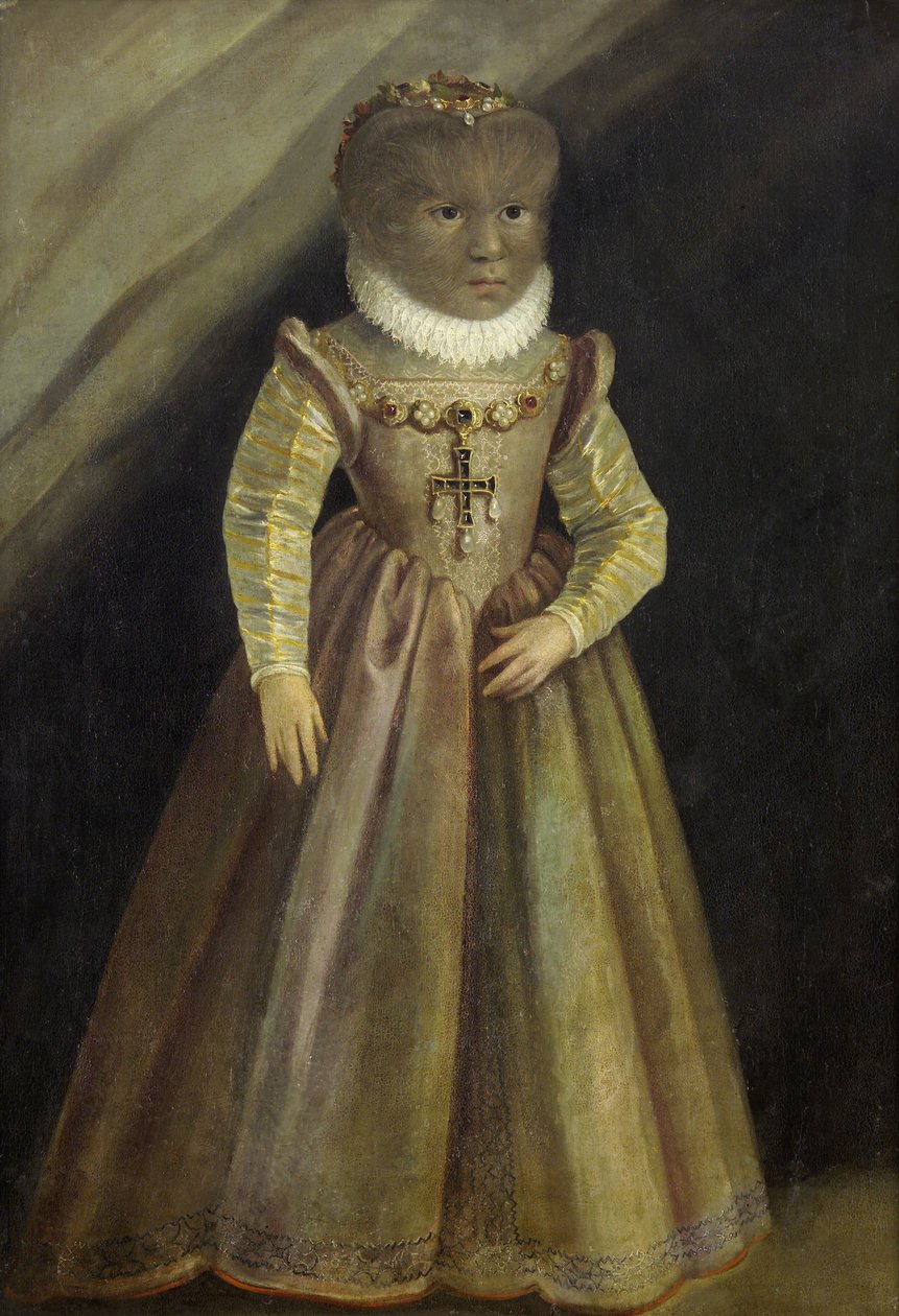 Portræt af Antonietta Gonsalvus, ca. 1580 af Unbekannt