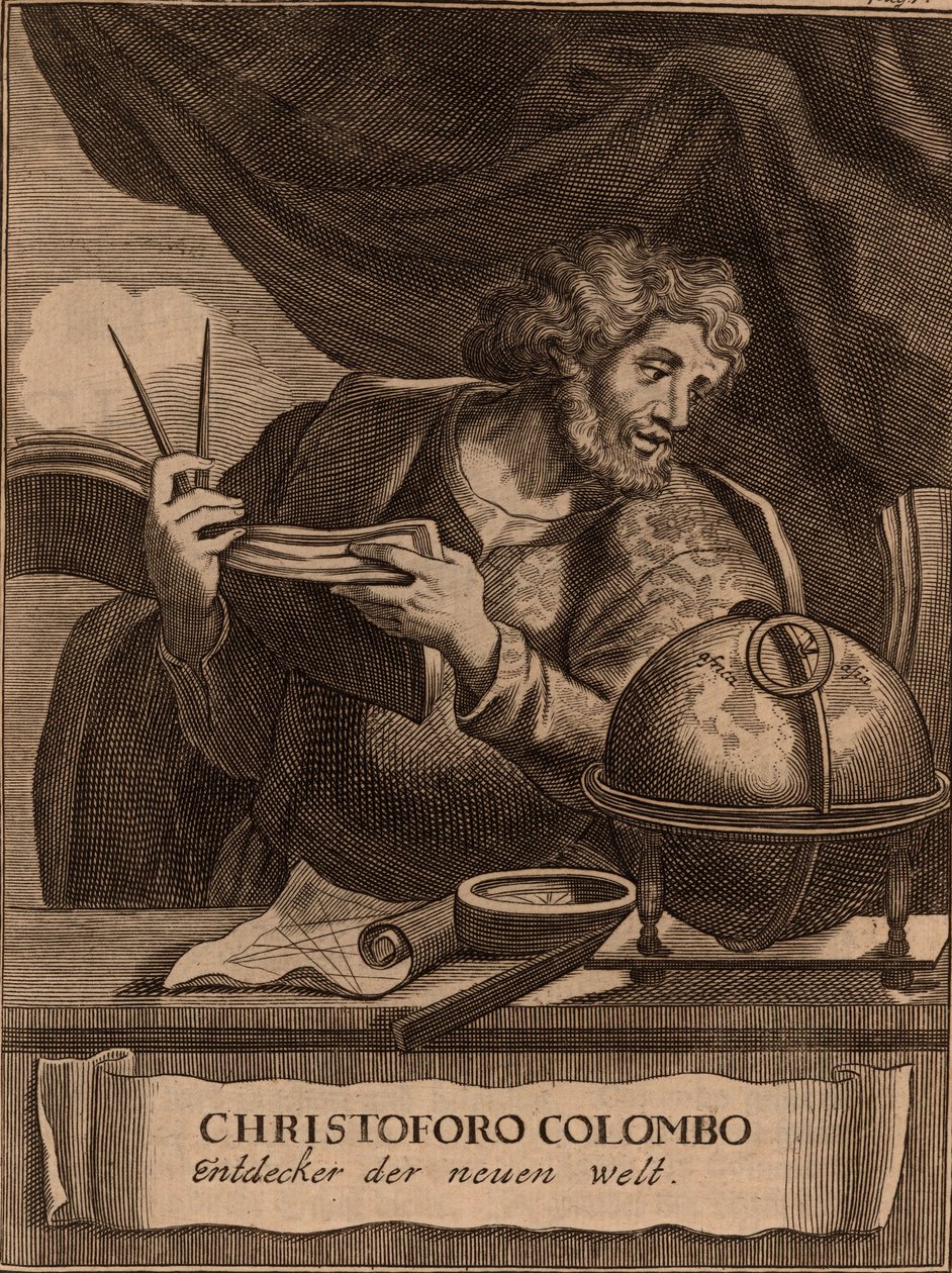Portræt af Christopher Columbus, 1681. af Unbekannt