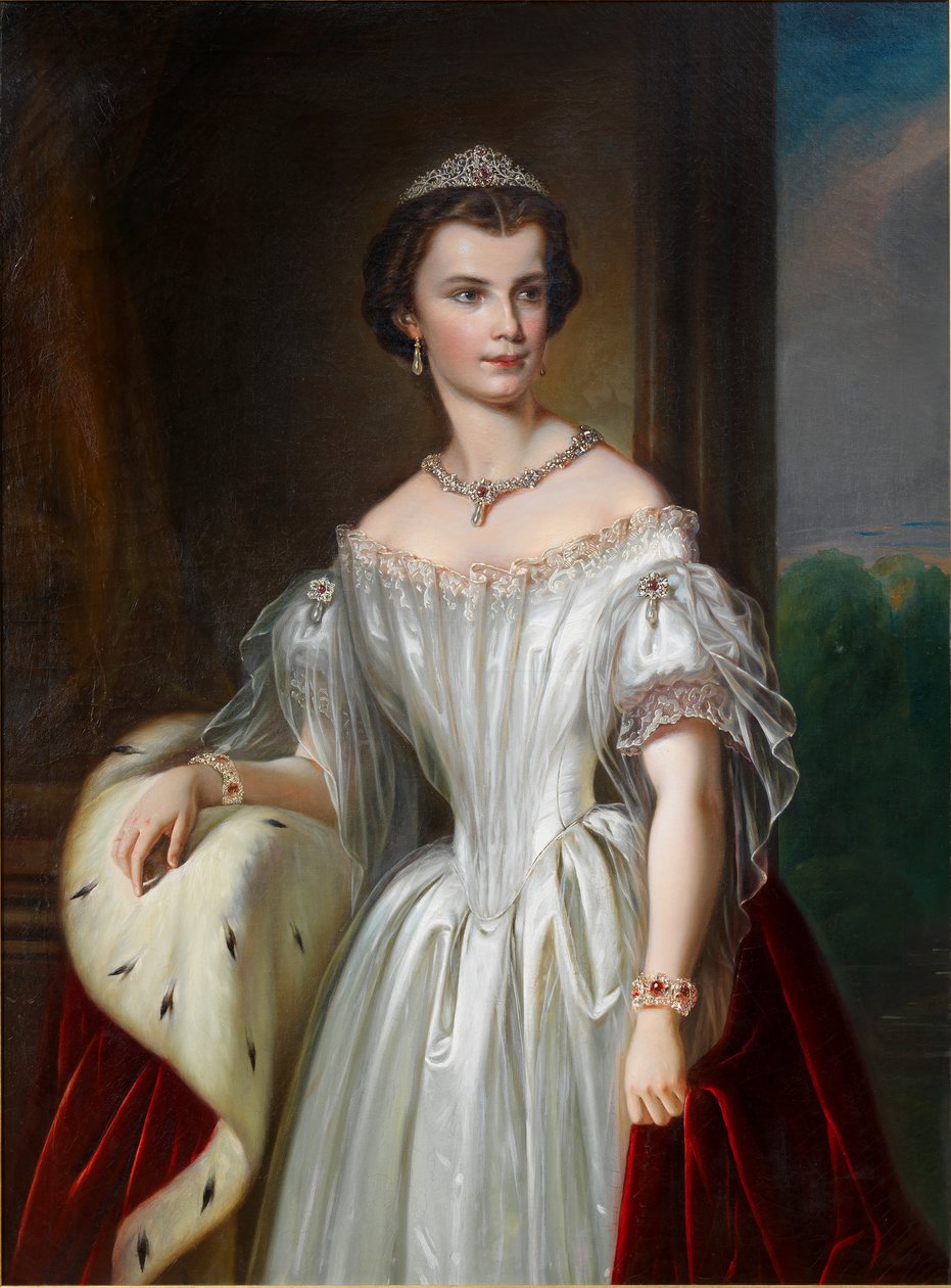 Portræt af Elisabeth af Bayern, 1854. af Unbekannt