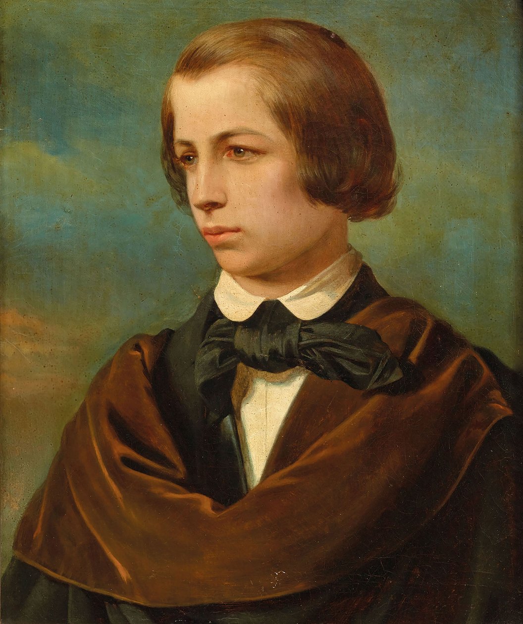 Portræt af Franz Liszt 1811-1886, ca. 1830. af Unbekannt
