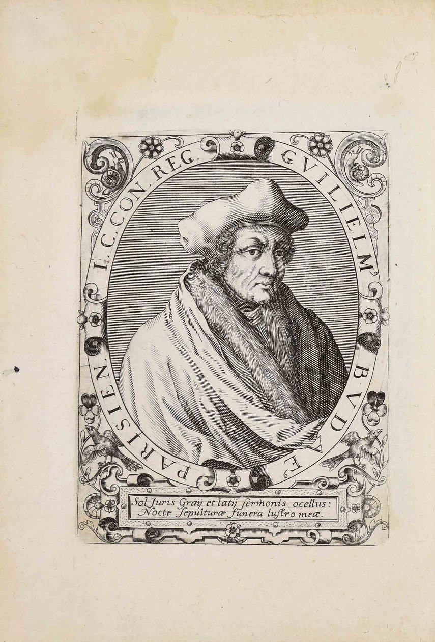 Portræt af Guillaume Budé 1467-1540, 1627. af Unbekannt