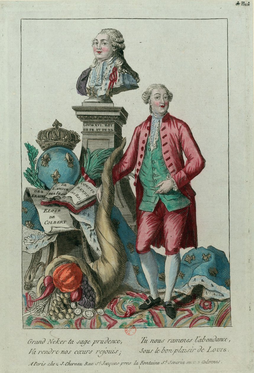 Portræt af Jacques Necker 1732-1804, 1781. af Unbekannt