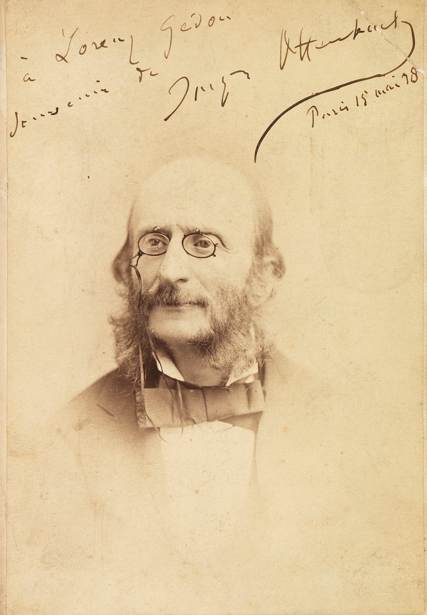 Portræt af Jacques Offenbach 1819-1880, 1878. af Unbekannt