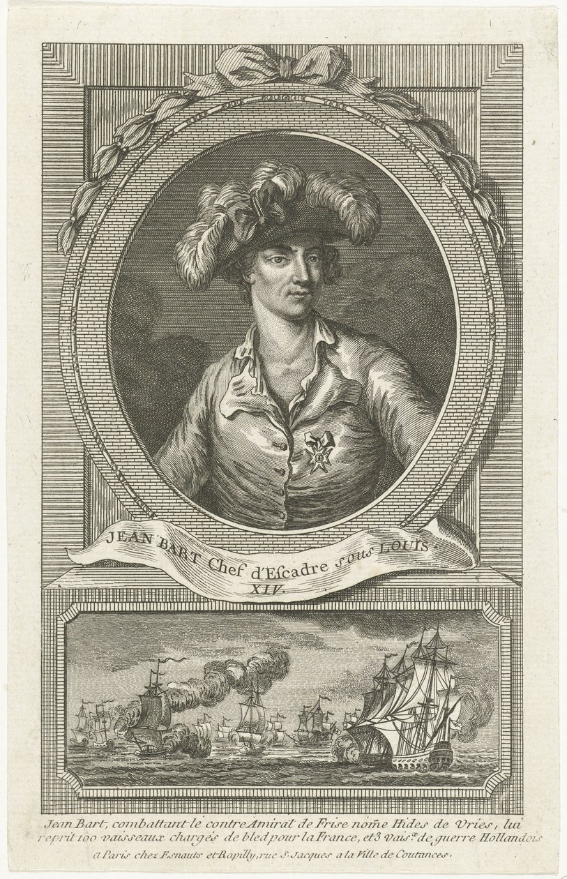 Portræt af Jean Bart 1650-1702, 1694. af Unbekannt