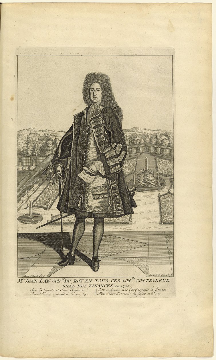 Portræt af John Law 1671-1729, 1720. af Unbekannt