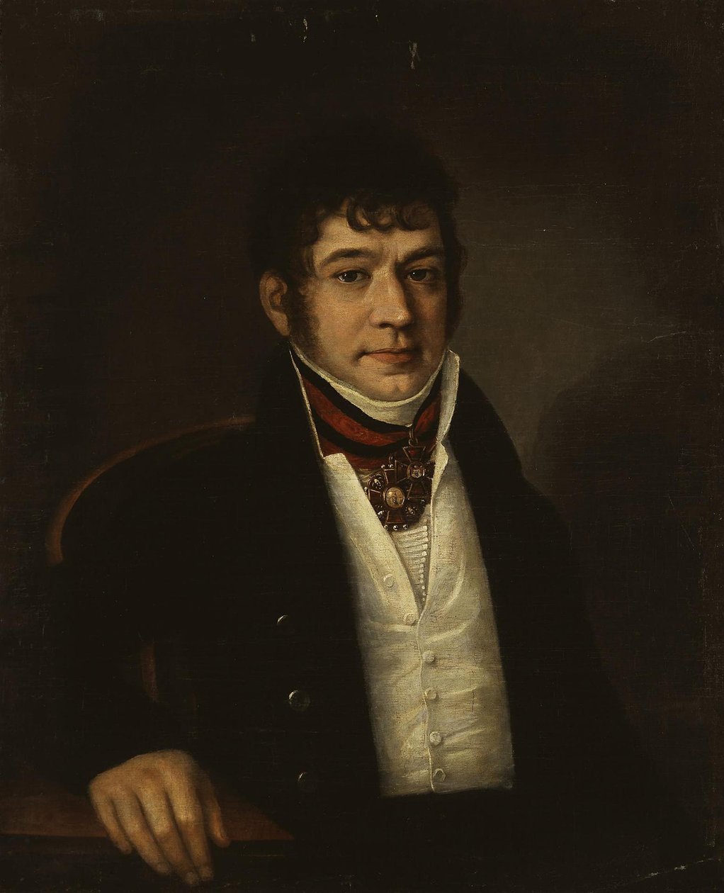 Portræt af Platon Bogdanovich Ogarev 1777-1838, 1810p af Unbekannt