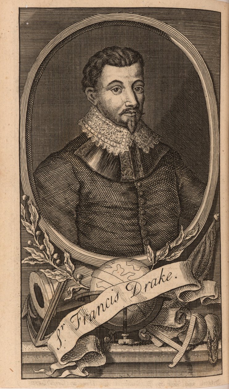 Portræt af Sir Francis Drake, 1741. af Unbekannt