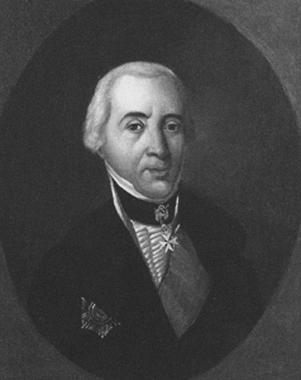 Portræt af Vasily Evdokimovich Adadurov 1709-1780 af Unbekannt