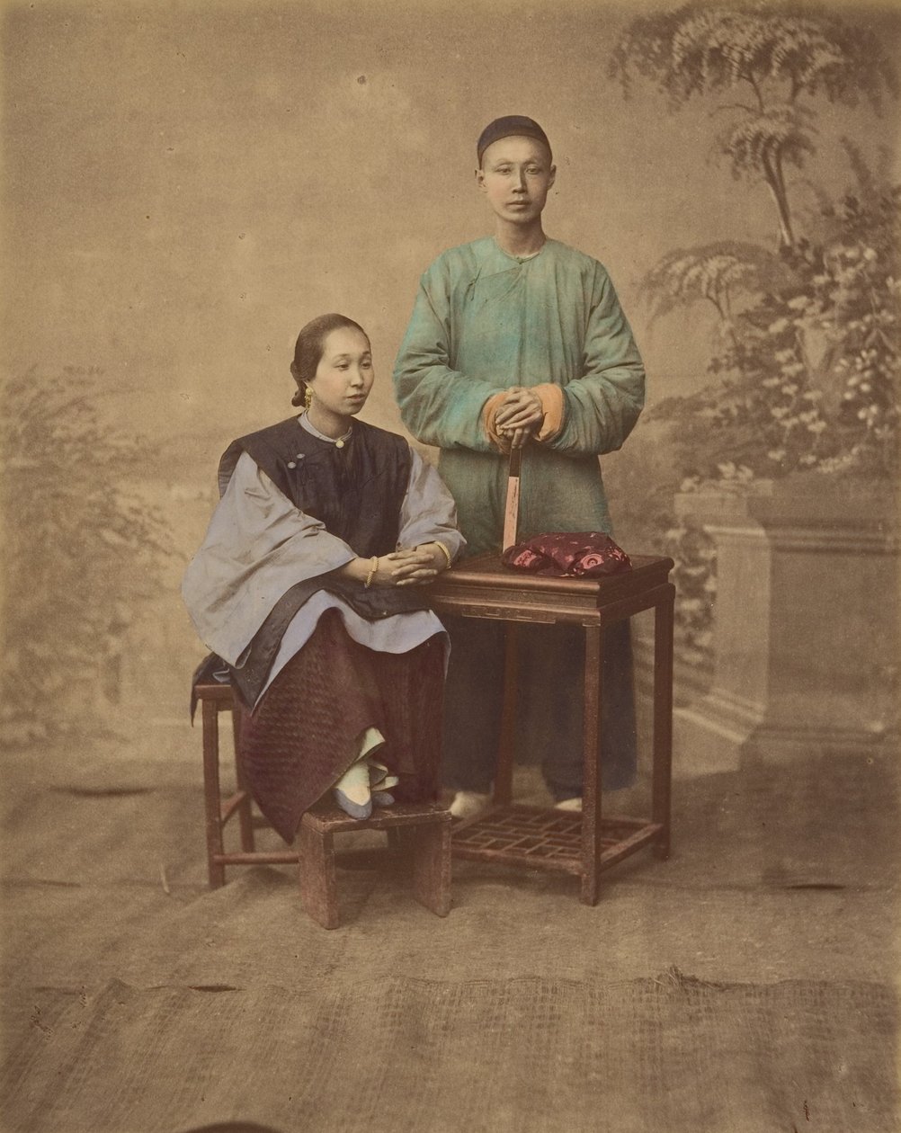 [Portræt af et kinesisk par], 1870